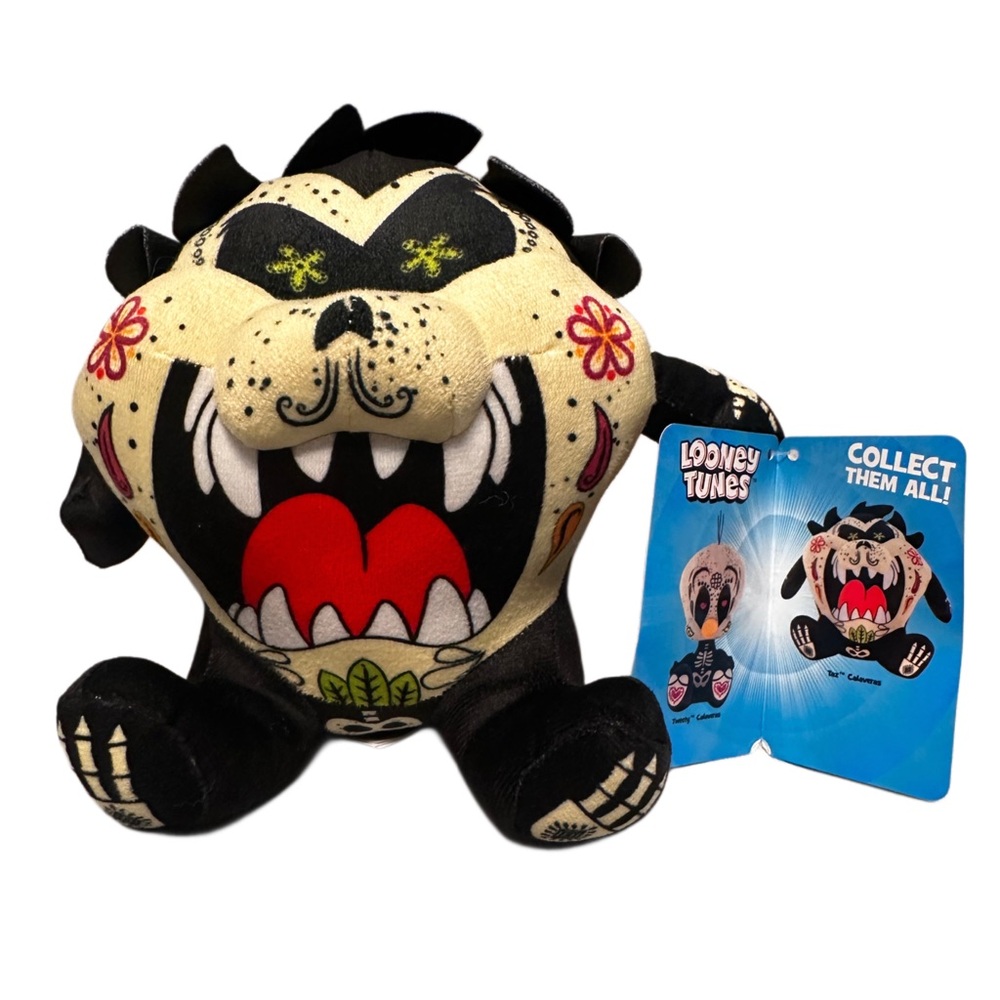 NWT Toy Factory Dia De Los Muertos Day Of The Dead Taz Looney Tunes Plush